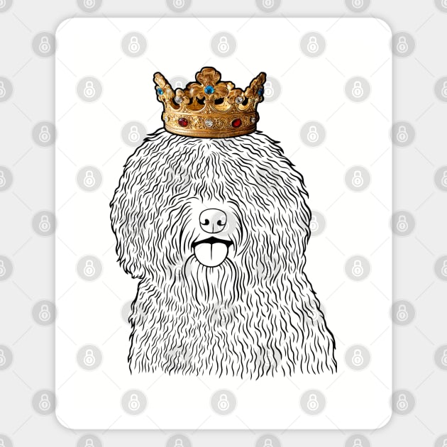 Spanish Water Dog King Queen Wearing Crown Sticker by millersye